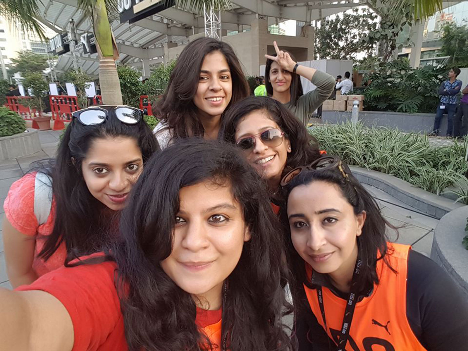 Team POPxo with Priyanka Gill at the PUMA Do You event held at Jio Garden in Mumbai
